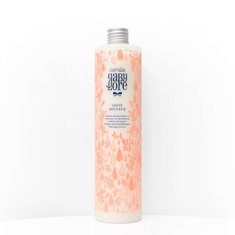 Produit geste douceur fond blanc